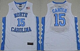 North Carolina #15 Vince Carter White Stitched NCAA Jersey,baseball caps,new era cap wholesale,wholesale hats